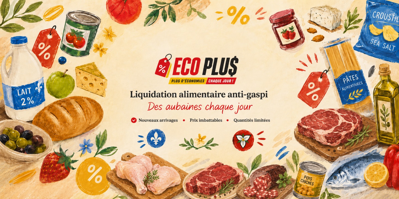 ECO Plus — Liquidation alimentaire anti-gaspi, des aubaines chaque jour